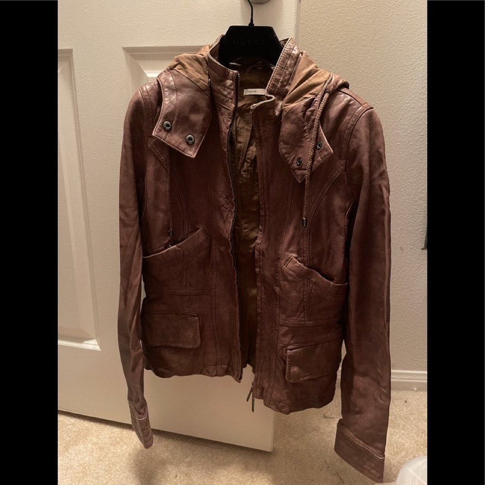 Leather jacket